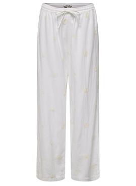 Weiße Only Caro Damen Hose