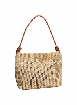 Tasche Pieces Fikka aus Raffia für Damen