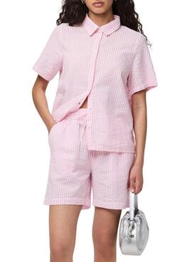 Bluse Pieces Sally in Rosa für Damen
