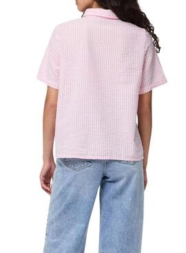 Bluse Pieces Sally in Rosa für Damen