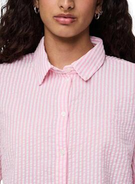 Bluse Pieces Sally in Rosa für Damen