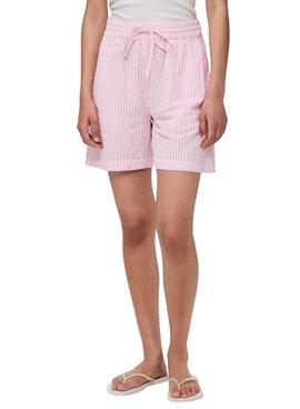 Bermudas Pieces Sally in Rosa für Frauen.