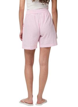 Bermudas Pieces Sally in Rosa für Frauen.