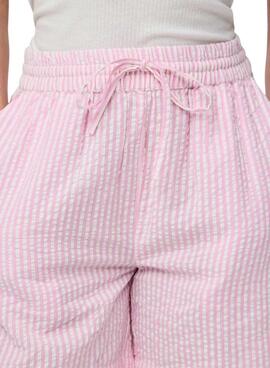 Bermudas Pieces Sally in Rosa für Frauen.