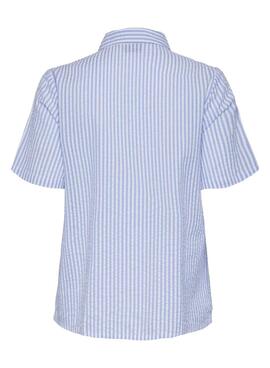 Bluse Pieces Sally in Blau für Damen
