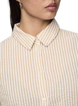 Bluse Pieces Sally in Toast für Damen