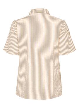 Bluse Pieces Sally in Toast für Damen