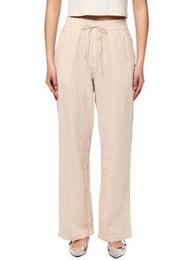 Hose Pieces Sally in Toaststreifen für Damen