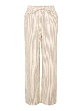 Hose Pieces Sally in Toaststreifen für Damen