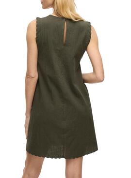 Kleid Vila Vifernanda in grün für Damen.
