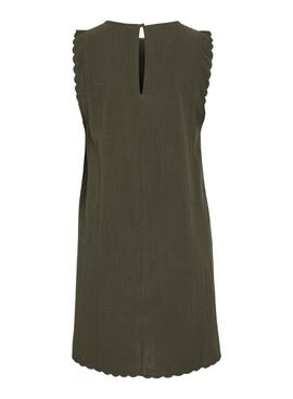 Kleid Vila Vifernanda in grün für Damen.