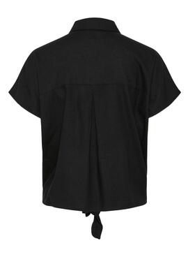 Bluse Pieces Pia Schwarz für Damen