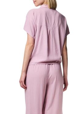 Bluse Pieces Pia in Rosa für Damen