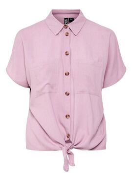 Bluse Pieces Pia in Rosa für Damen