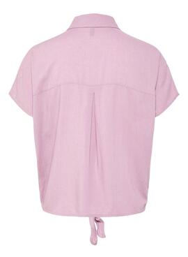 Bluse Pieces Pia in Rosa für Damen