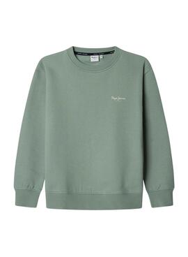 Sweatshirt Pepe Jeans Luke grün für Jungen