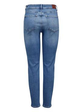 Only Emily mittelblaue Damen-Jeanshose