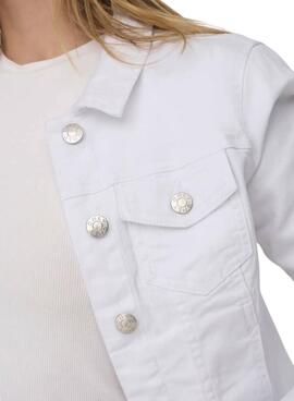 Weiße Only Wonder Denim-Jacke für Damen.