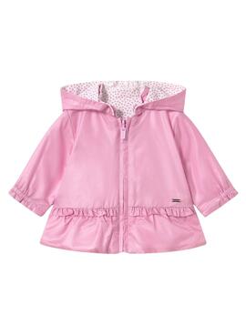 Windbreaker Name It rosa reversible für Mädchen.