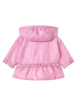 Windbreaker Name It rosa reversible für Mädchen.