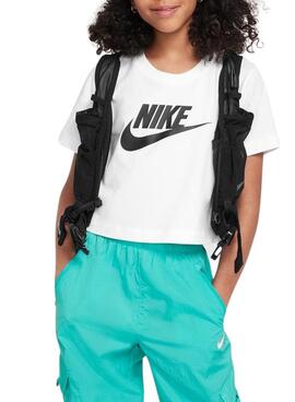 T-Shirt Nike Sportswear in Weiß für Mädchen