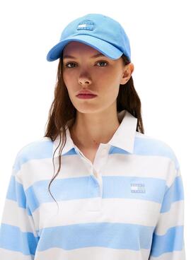 Mütze Tommy Jeans The Heritage blau für Damen