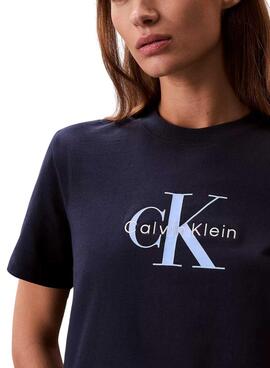 T-shirt Calvin Klein Jeans Hero blau für Damen.