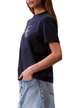 T-shirt Calvin Klein Jeans Hero blau für Damen.