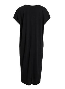 Schwarzes Kleid Vila Vibrielle für Damen
