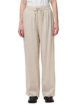 Hose Pieces Pia Wide beige für Damen