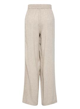 Hose Pieces Pia Wide beige für Damen