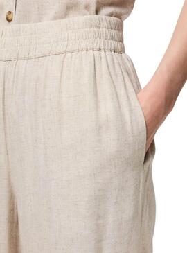 Hose Pieces Pia beige für Damen.
