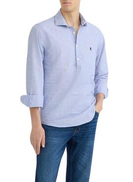 T-Shirt Der Oxford-Oktopus mit blauen Streifen für Herren