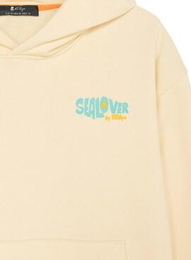 Sweatshirt Der Octopus Sealovers Surfen gelb für Herren