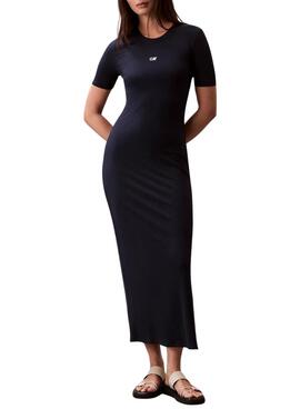 Kleid Calvin Klein Jeans Midi Schwarz für Damen
