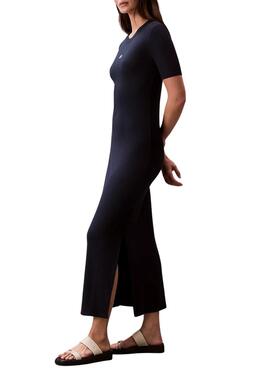 Kleid Calvin Klein Jeans Midi Schwarz für Damen