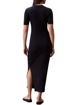Kleid Calvin Klein Jeans Midi Schwarz für Damen