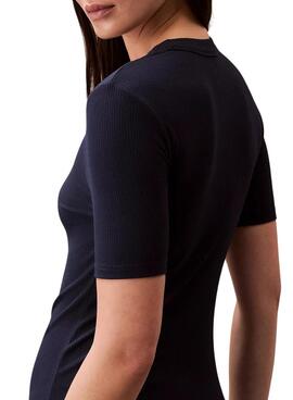 Kleid Calvin Klein Jeans Midi Schwarz für Damen