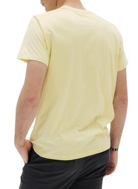 Gelbes Basic-T-Shirt El Pulpo für Herren
