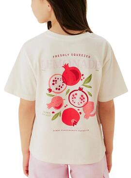 T-shirt Name It Kassandra beige für Mädchen.