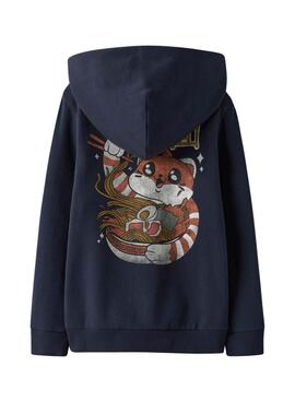 Sweatshirt Name It Kian in Marineblau für Jungen.