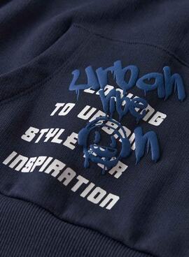 Sweatshirt Name It Lucian in Marineblau für Jungen.