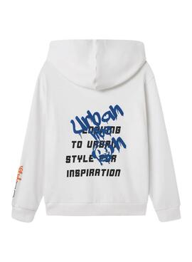 Sweatshirt Name It Lucian weiß für Jungen