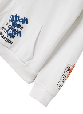 Sweatshirt Name It Lucian weiß für Jungen