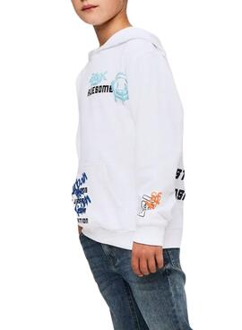Sweatshirt Name It Lucian weiß für Jungen