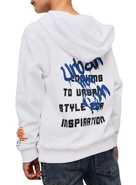 Sweatshirt Name It Lucian weiß für Jungen