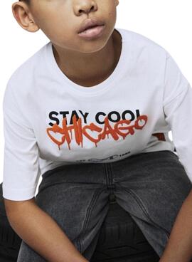 T-Shirt Name It Leroy weiß für Jungen