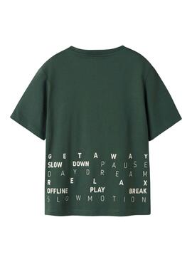 T-shirt Name It Kingston grün für Jungen