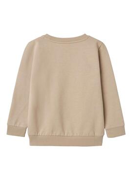 Sweatshirt von Name It in Beige für Mädchen und Jungen.