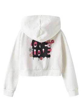 Sweatshirt Name It Kory weiß für Mädchen
